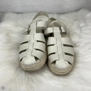 Sandals Heels Platform By Old Navy In Cream, Size: 9