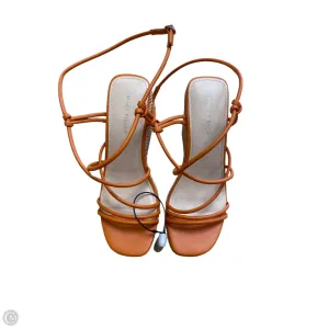 Sandals Heels Wedge By Marc Fisher In Orange, Size: 10