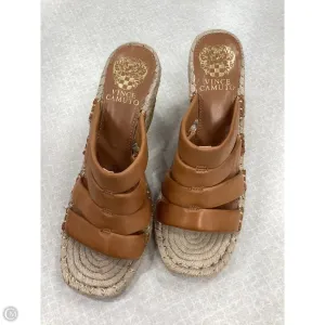 Sandals Heels Wedge By Vince Camuto In Brown, Size: 7.5