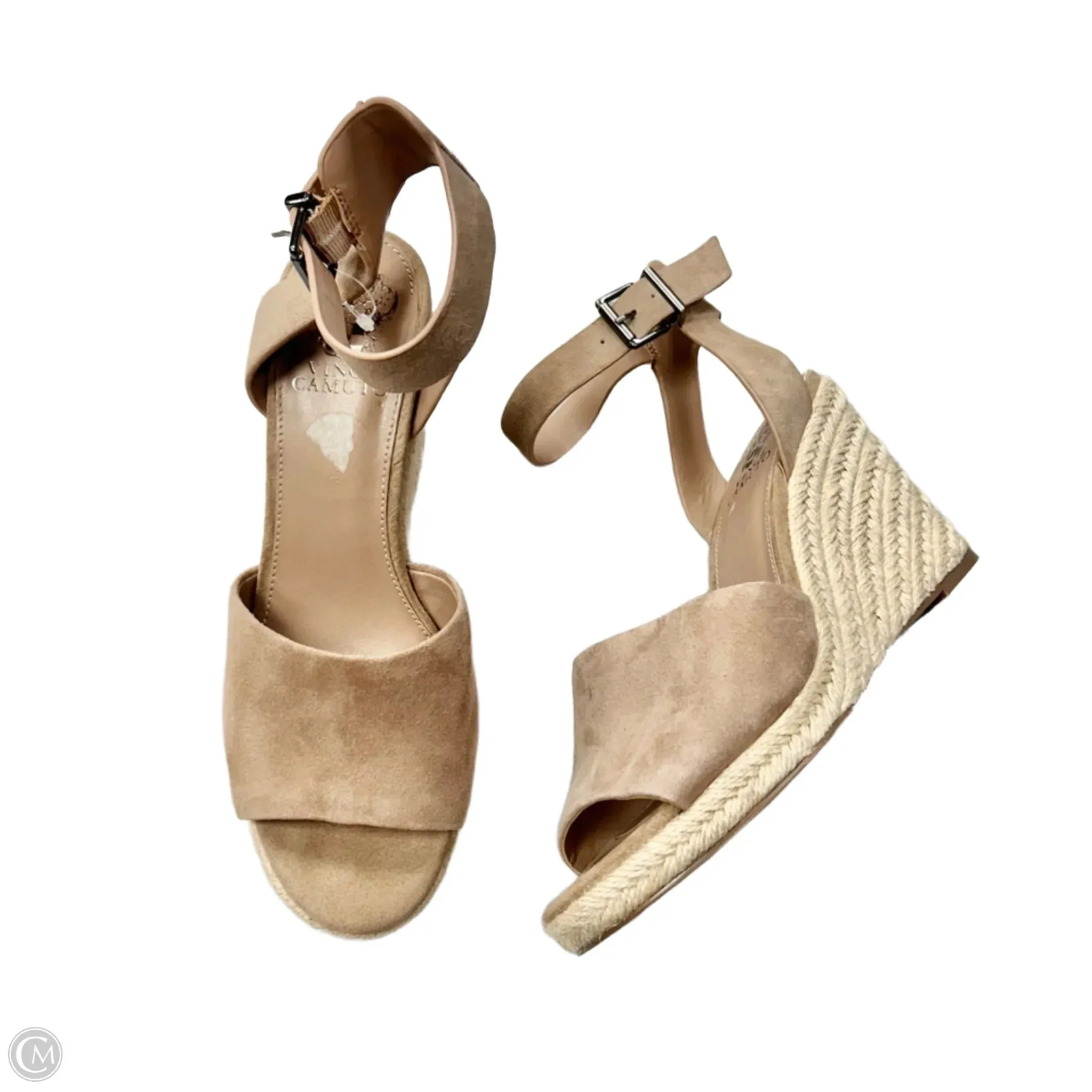 Sandals Heels Wedge By Vince Camuto In Mauve, Size: 8