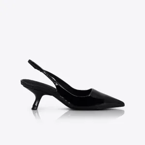 Sandra Heel Patent Black SOL SANA