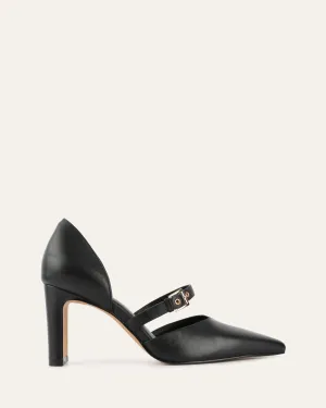 SAWYER HIGH HEELS BLACK LEATHER Jo Mercer