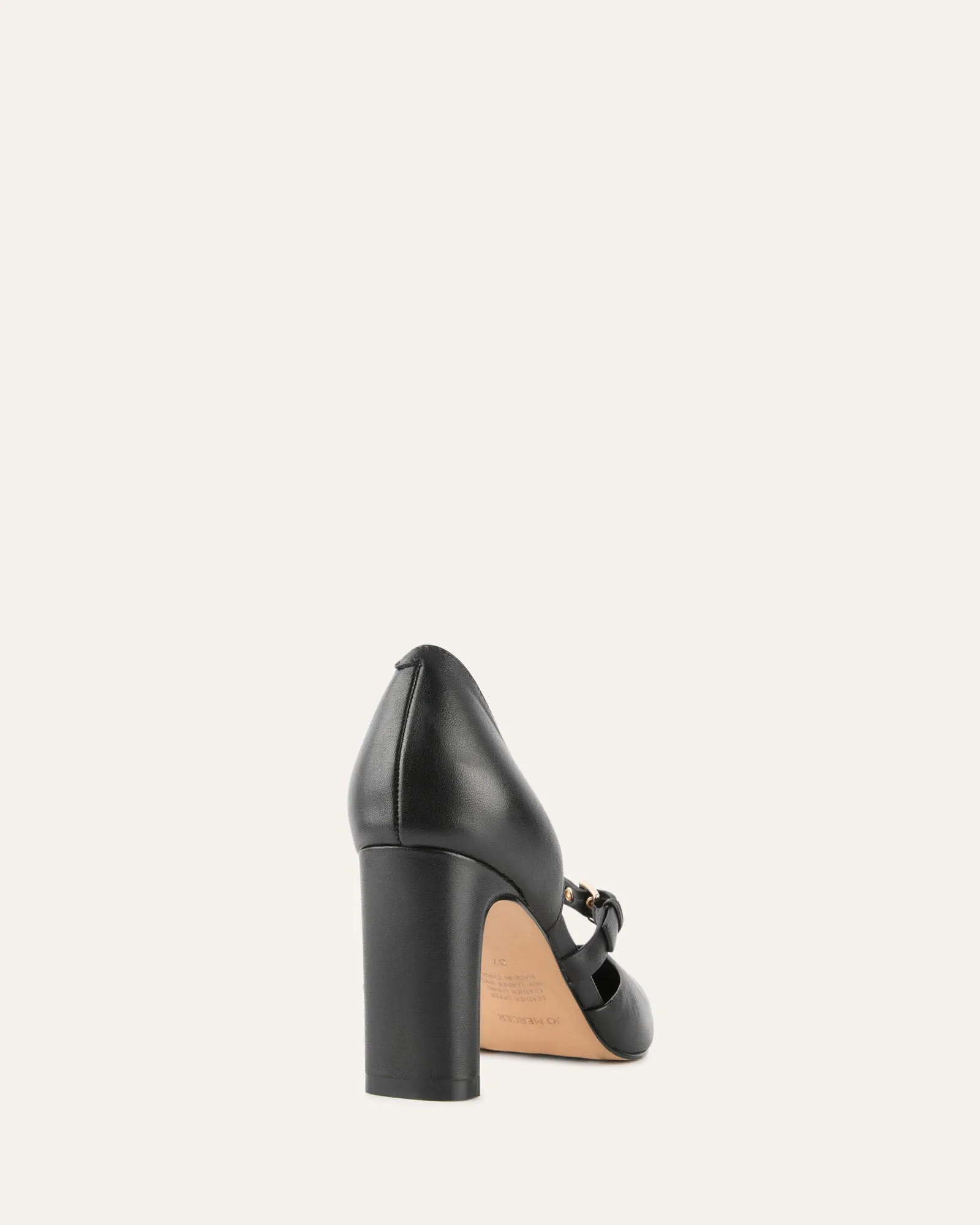 SAWYER HIGH HEELS BLACK LEATHER Jo Mercer