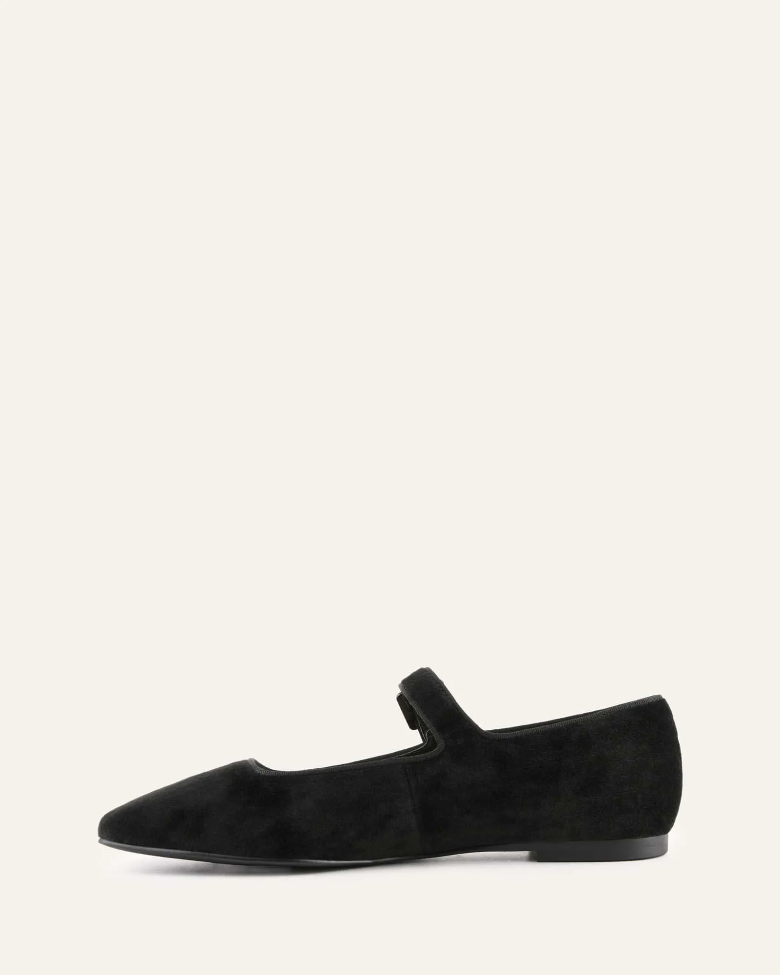 SERAFINA CASUAL FLATS BLACK VELVET Jo Mercer