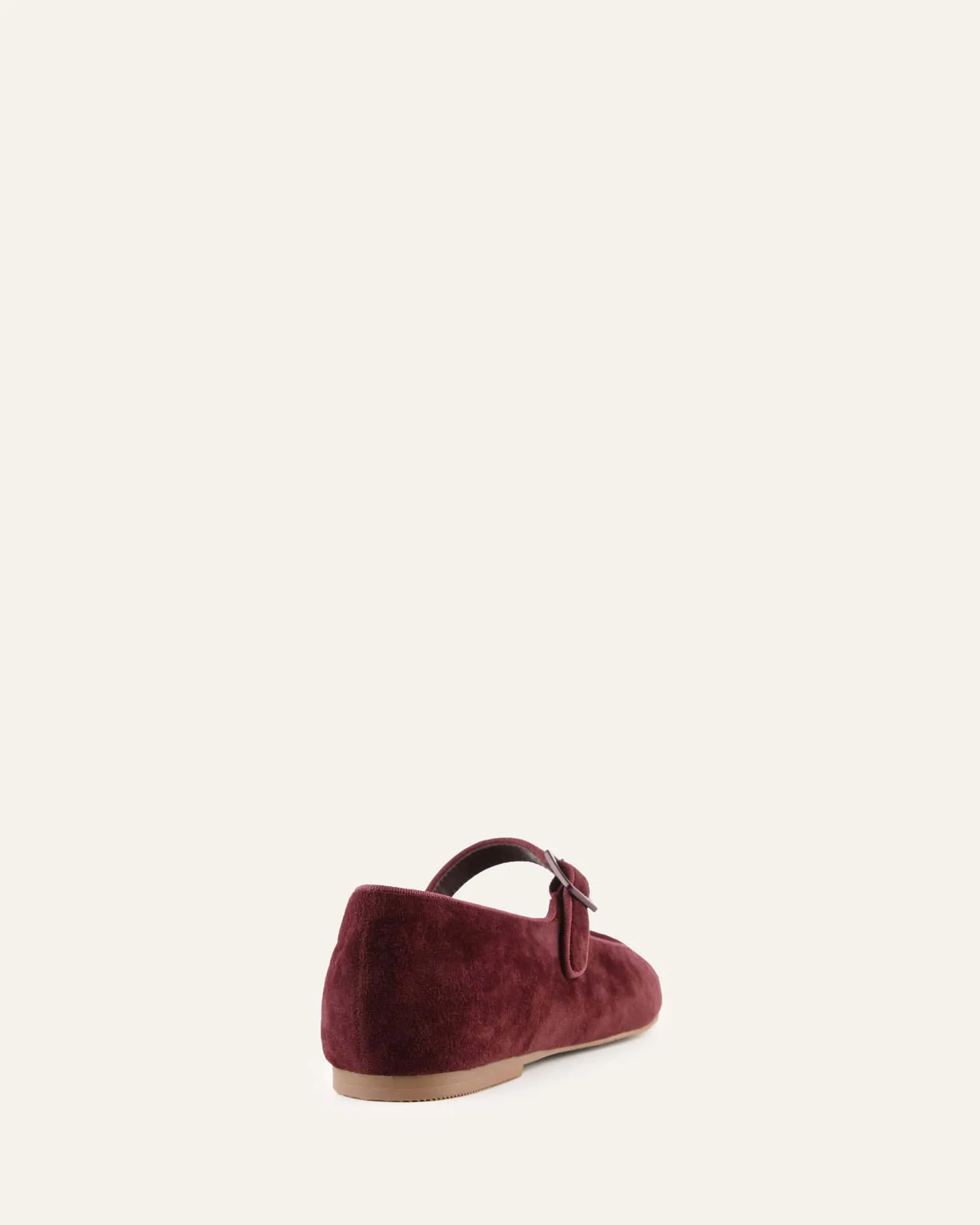 SERAFINA CASUAL FLATS MERLOT VELVET Jo Mercer