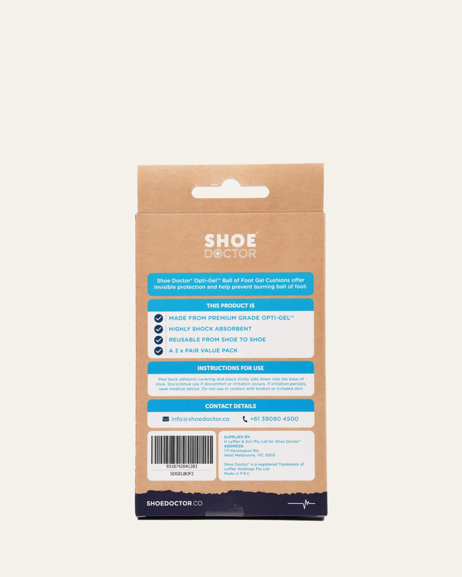 SHOE DOCTOR OPTI GEL HEEL CUSHIONS Jo Mercer