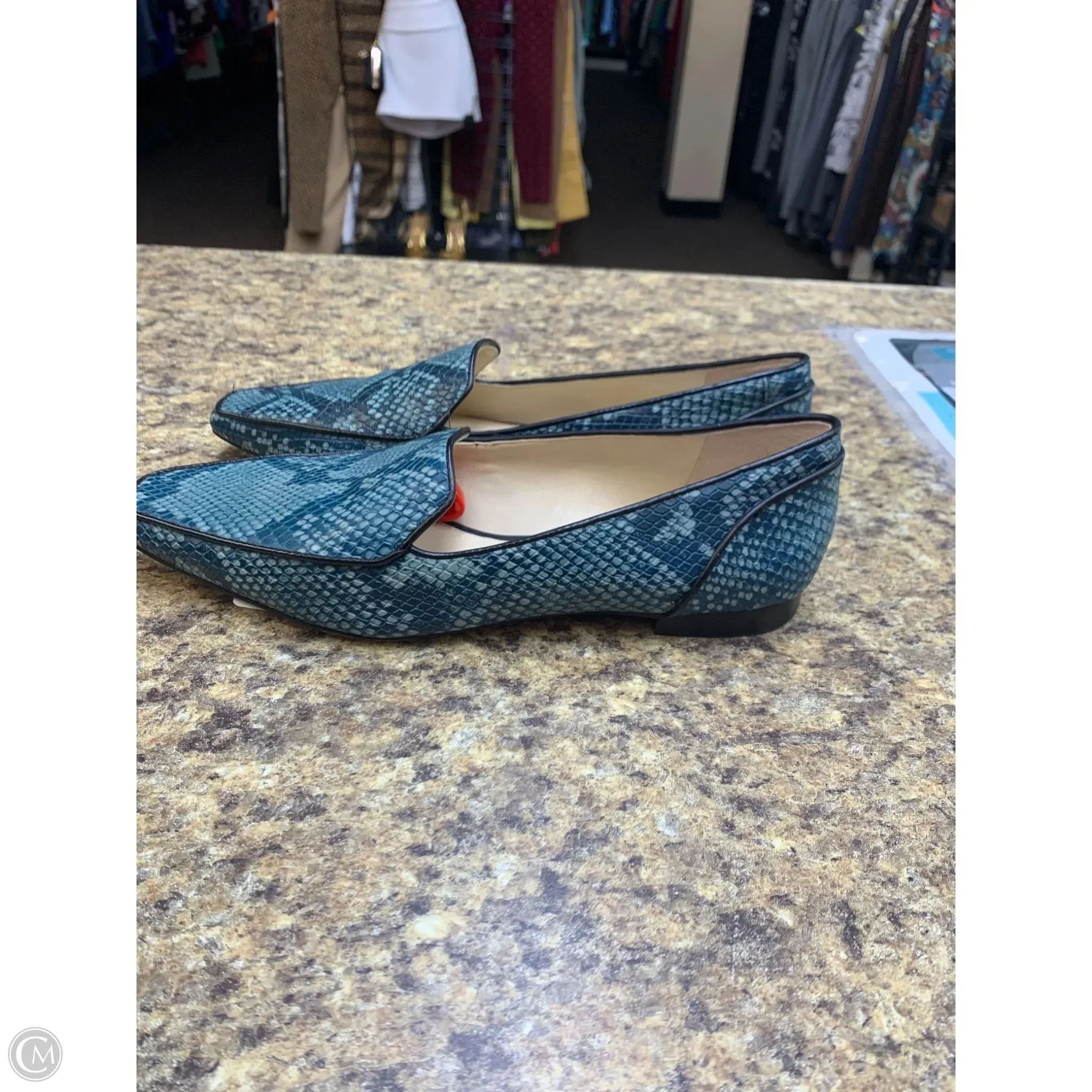 Shoes Flats By Vince Camuto In Snakeskin Print, Size: 7.5