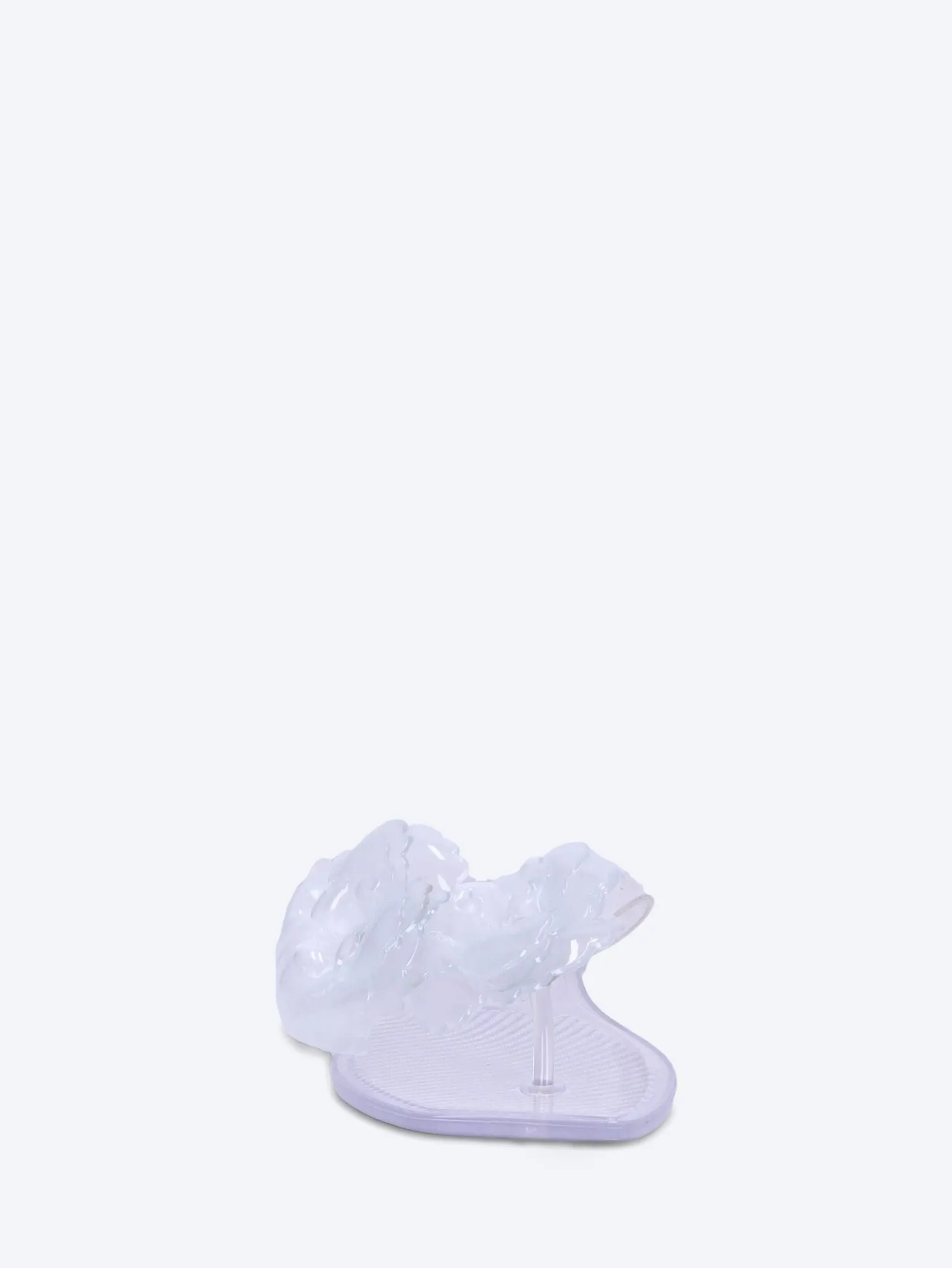 Silicone flower flat sandals