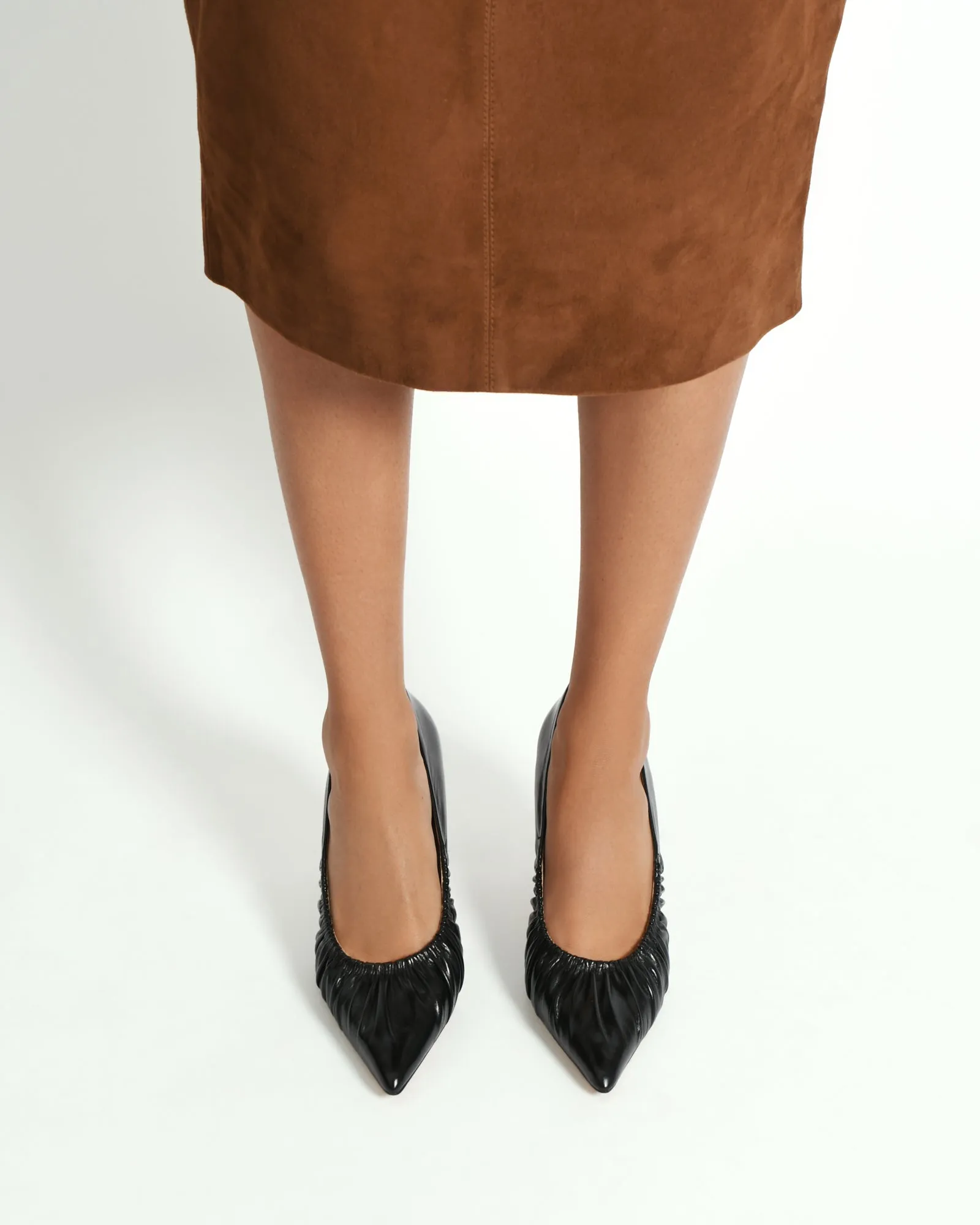 SINCLAIR HIGH HEELS BLACK LEATHER Jo Mercer
