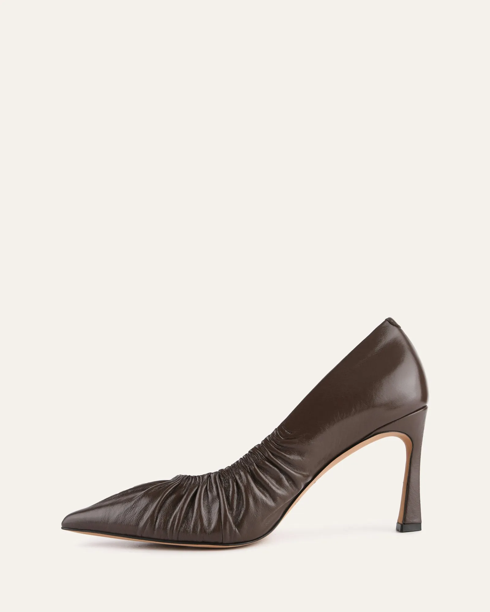 SINCLAIR HIGH HEELS DARK RYE LEATHER Jo Mercer