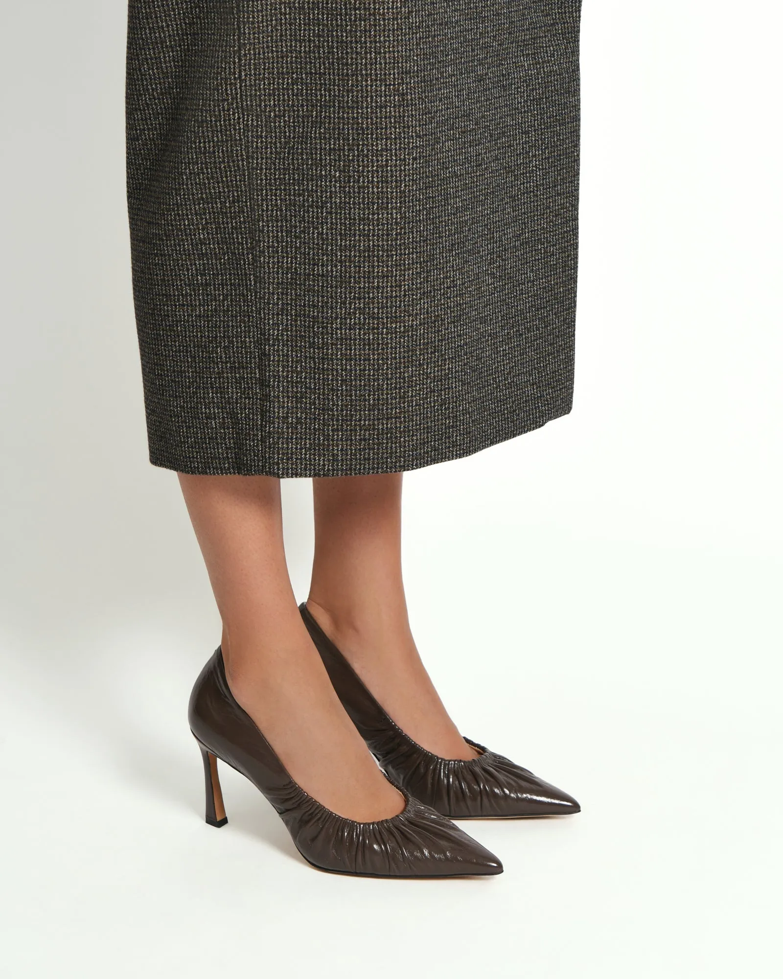 SINCLAIR HIGH HEELS DARK RYE LEATHER Jo Mercer