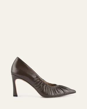 SINCLAIR HIGH HEELS DARK RYE LEATHER Jo Mercer