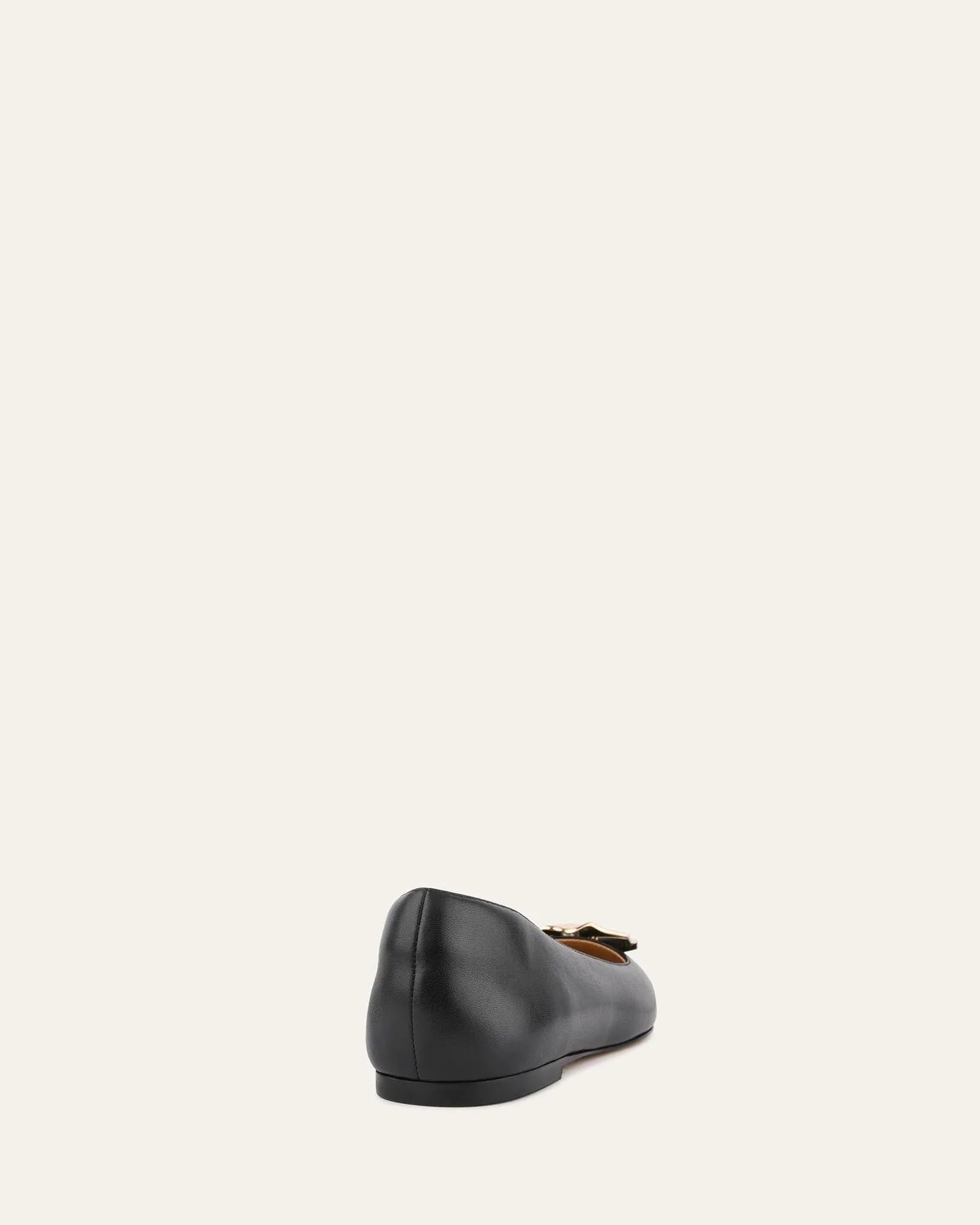 SONNY DRESS FLATS BLACK LEATHER Jo Mercer