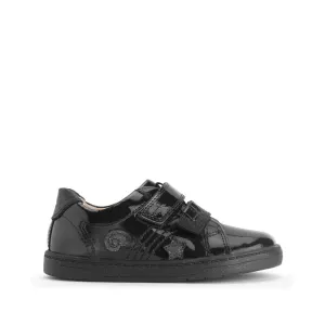 Start-Rite: Fantasy Riptape School Shoes - Black Patent