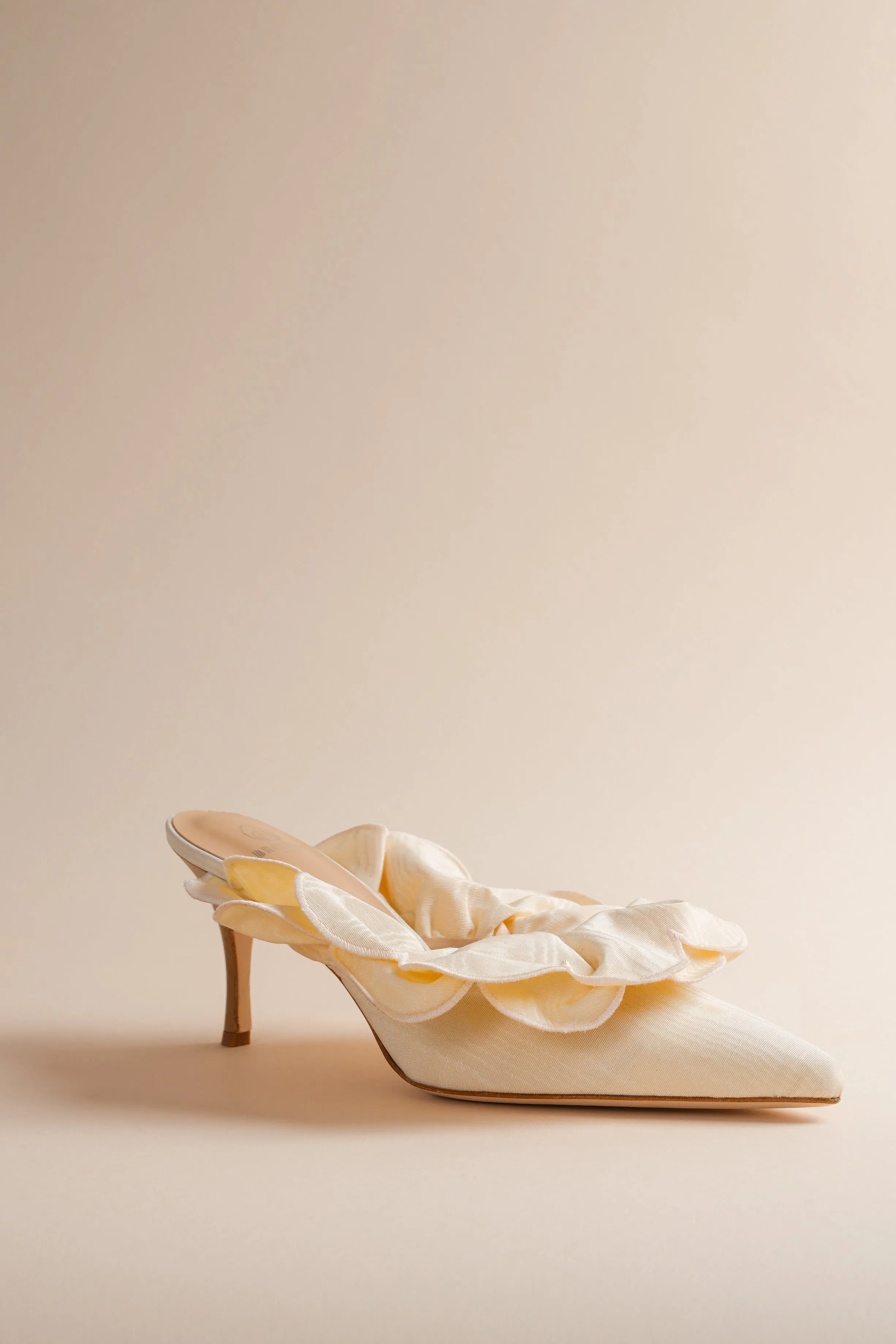 Stell Mule in Ivory Brother Vellies