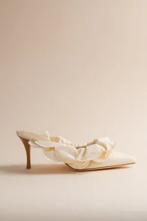 Stell Mule in Ivory Brother Vellies