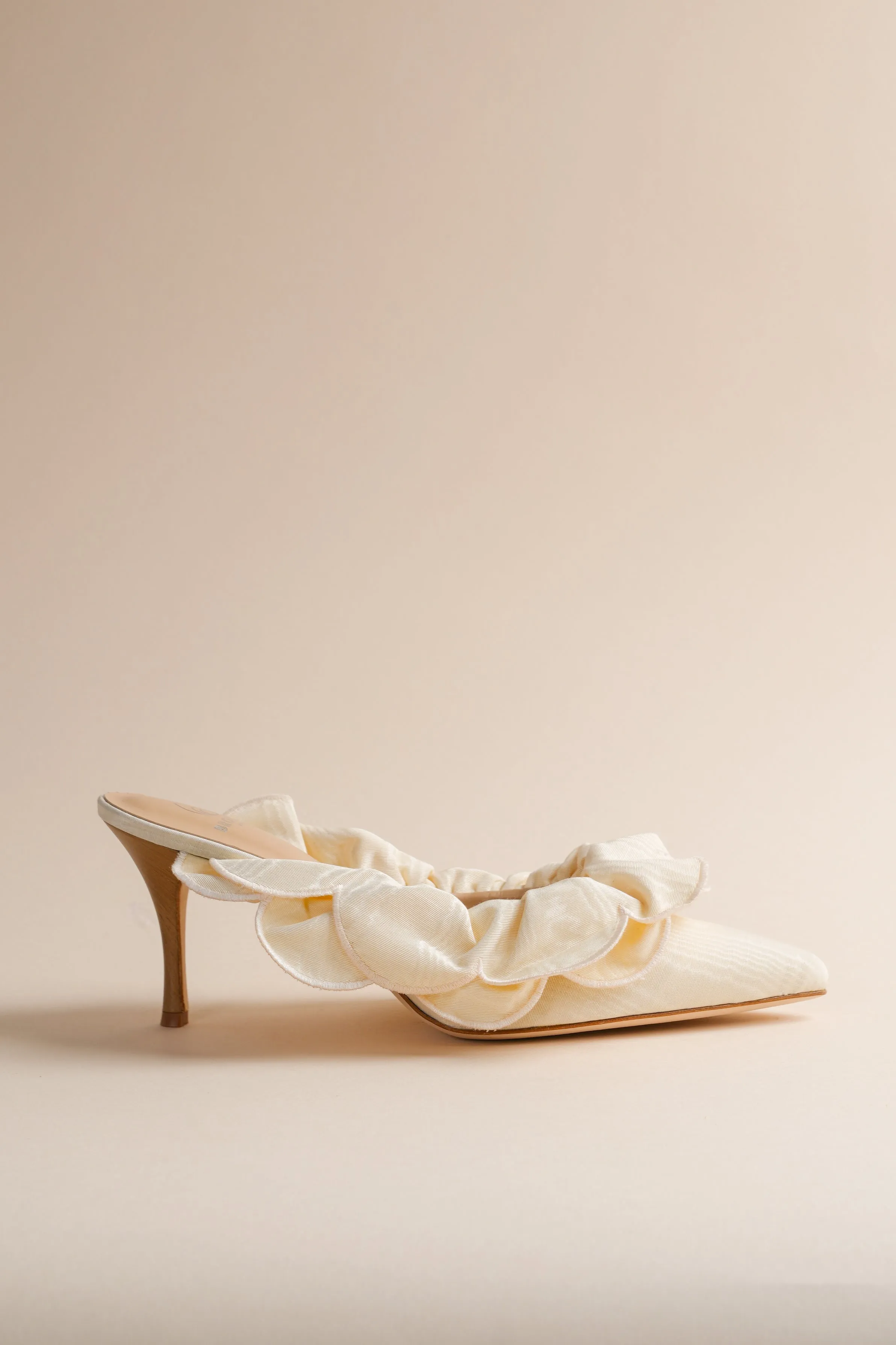 Stell Mule in Ivory Brother Vellies