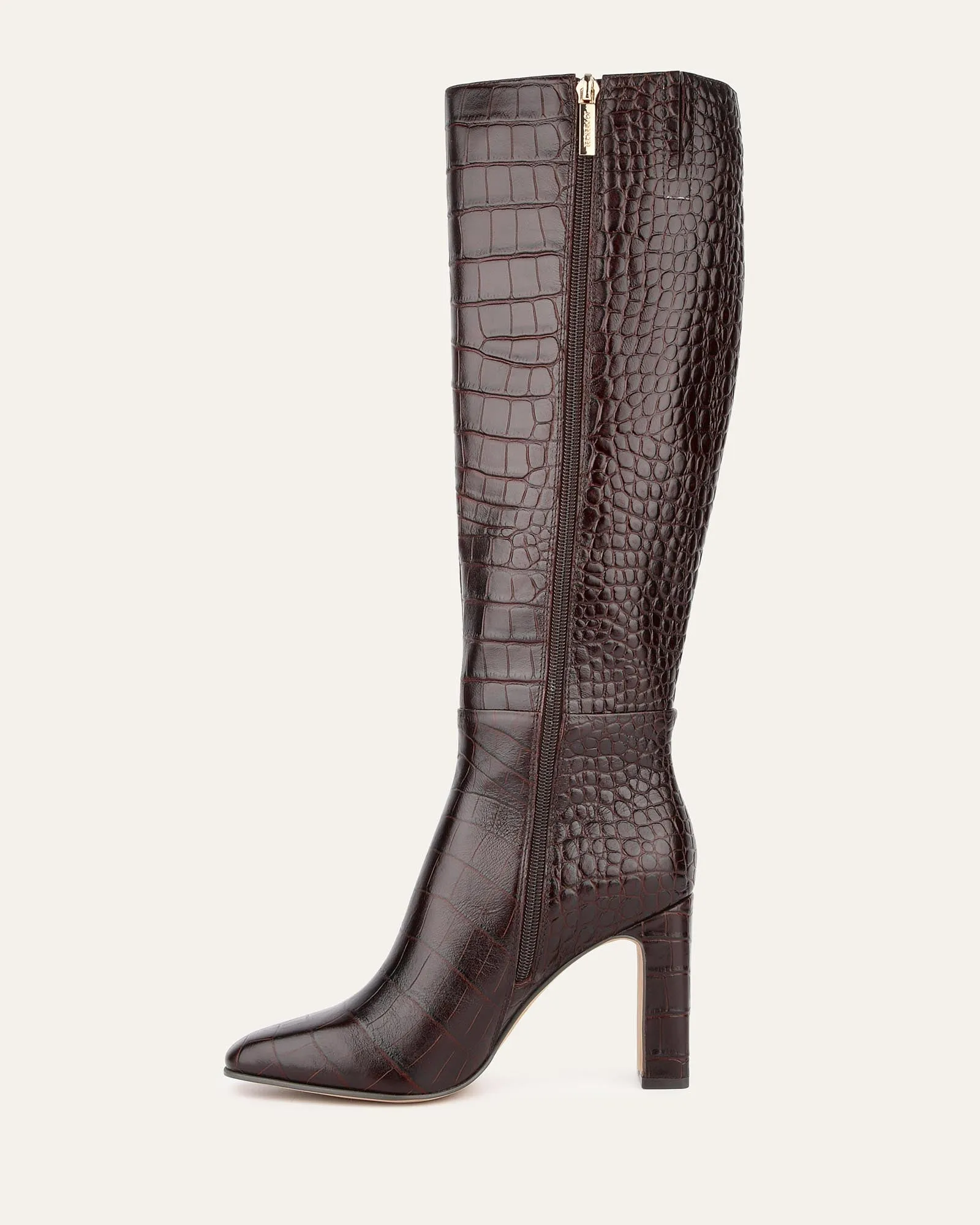 STORMI KNEE BOOTS CHOCOLATE CROC Jo Mercer