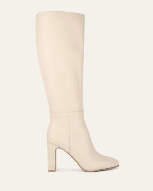 STORMI KNEE BOOTS SAND LEATHER Jo Mercer
