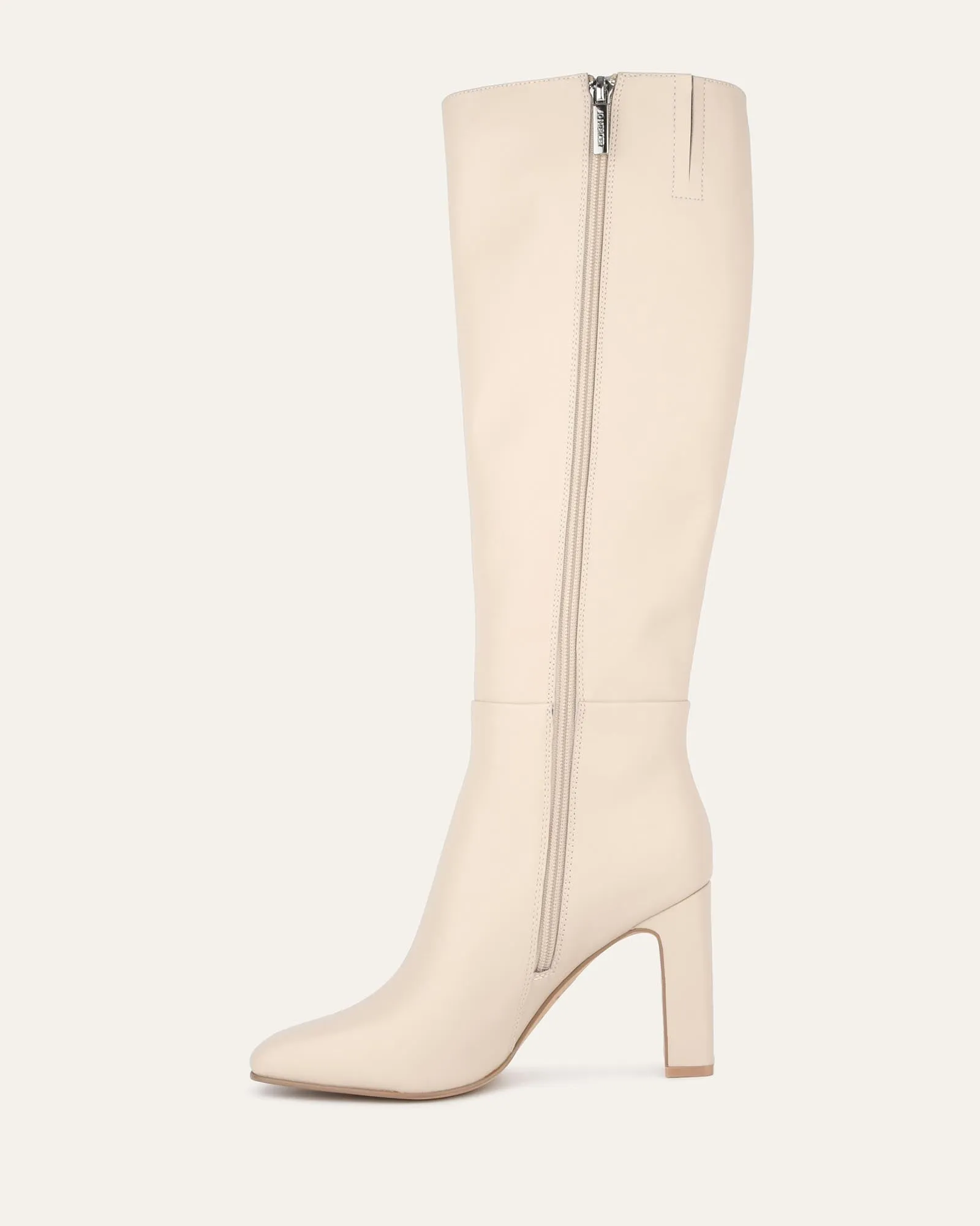 STORMI KNEE BOOTS SAND LEATHER Jo Mercer