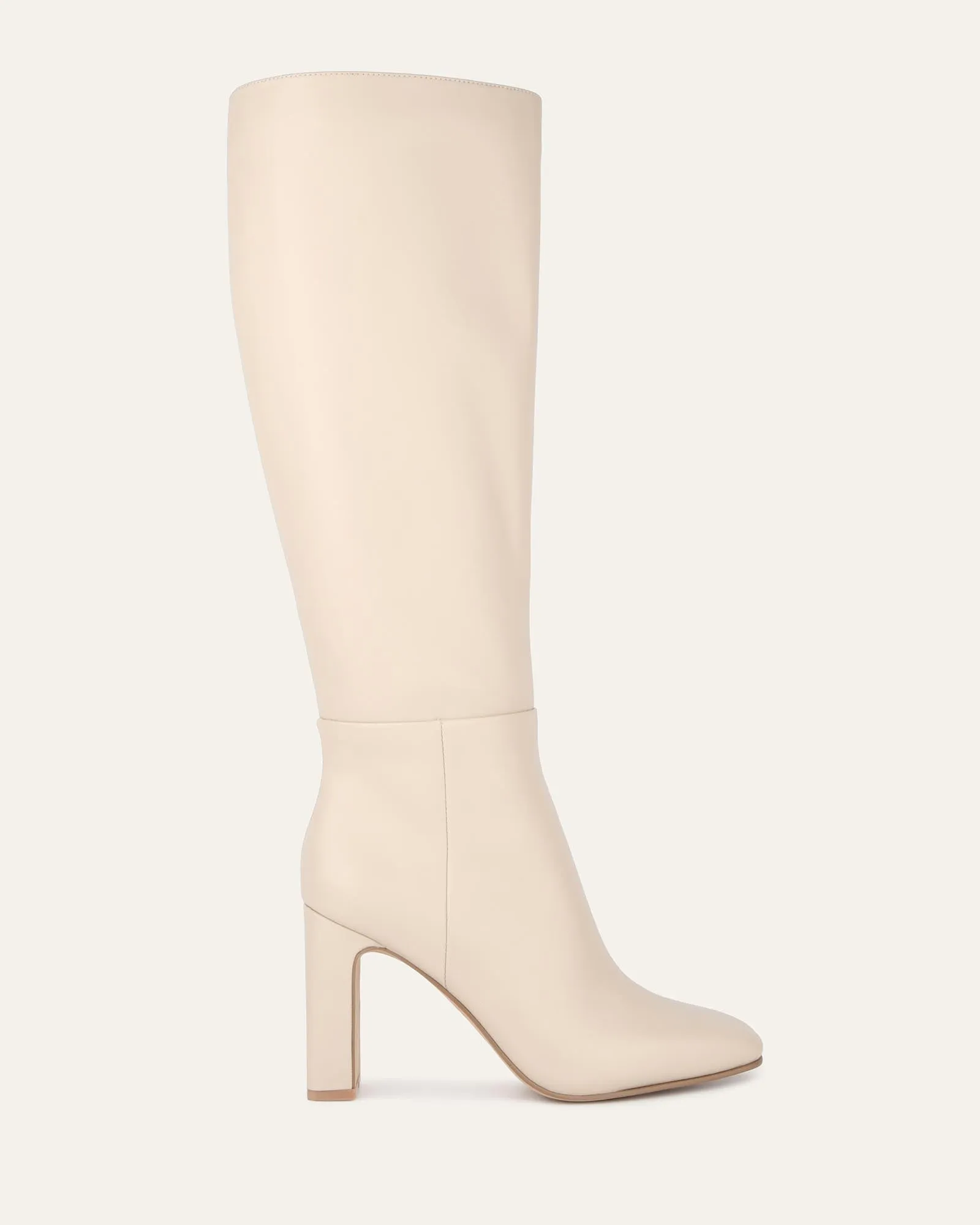 STORMI KNEE BOOTS SAND LEATHER Jo Mercer