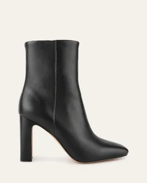 SUKI HIGH ANKLE BOOTS BLACK LEATHER Jo Mercer