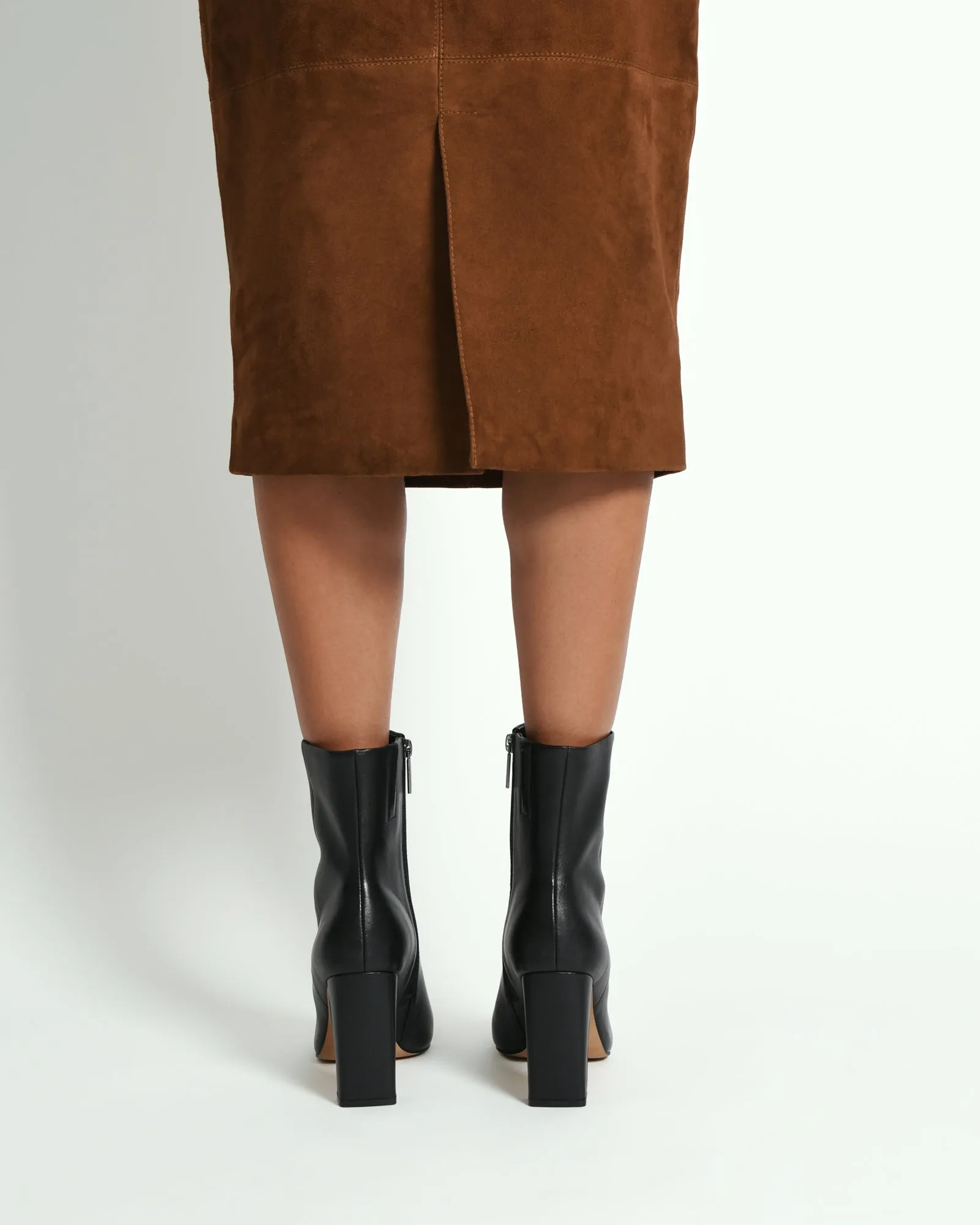 SUKI HIGH ANKLE BOOTS BLACK LEATHER Jo Mercer