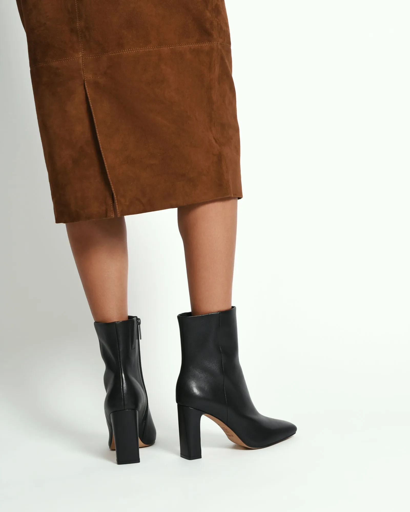 SUKI HIGH ANKLE BOOTS BLACK LEATHER Jo Mercer