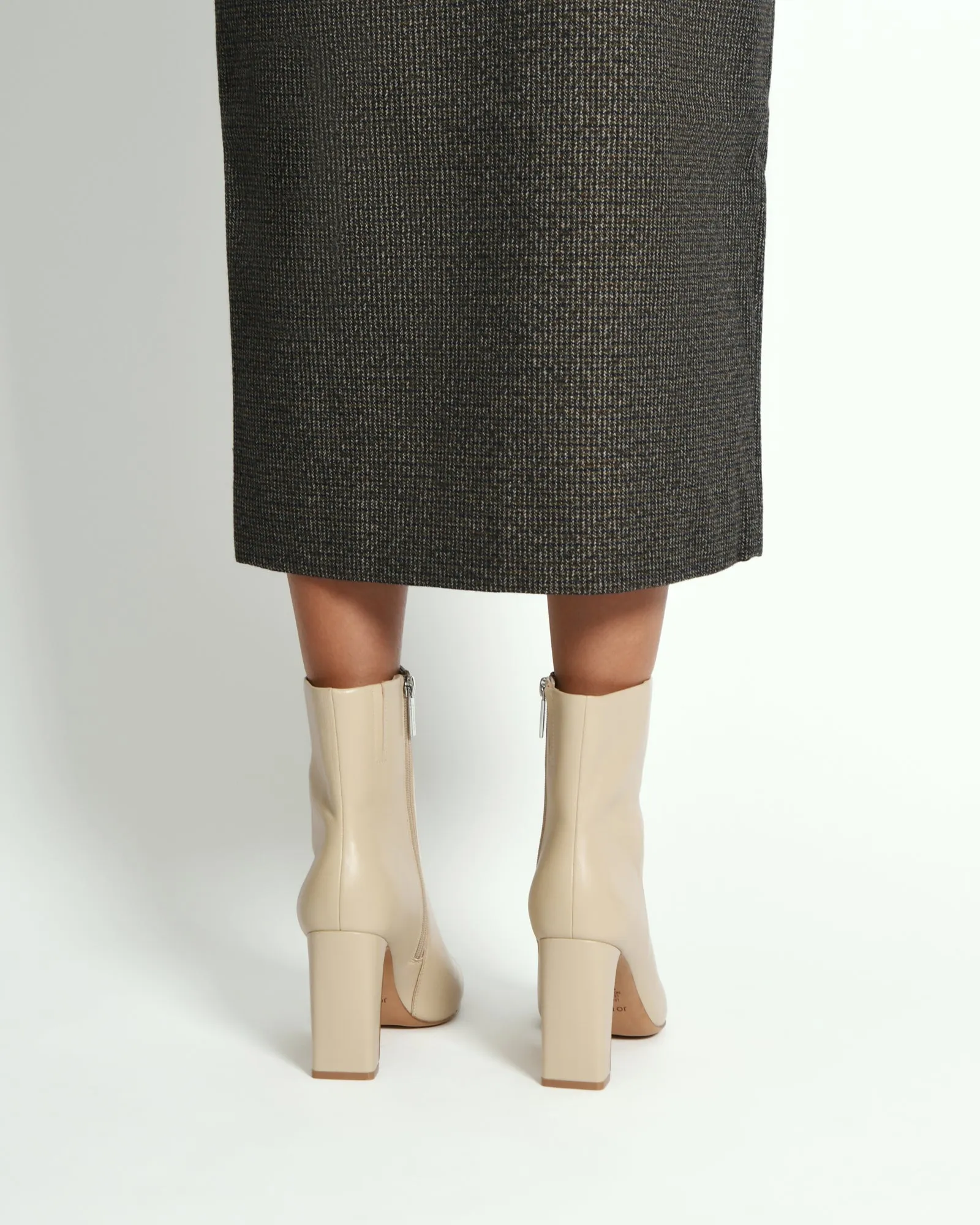 SUKI HIGH ANKLE BOOTS SAND LEATHER Jo Mercer