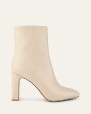 SUKI HIGH ANKLE BOOTS SAND LEATHER Jo Mercer