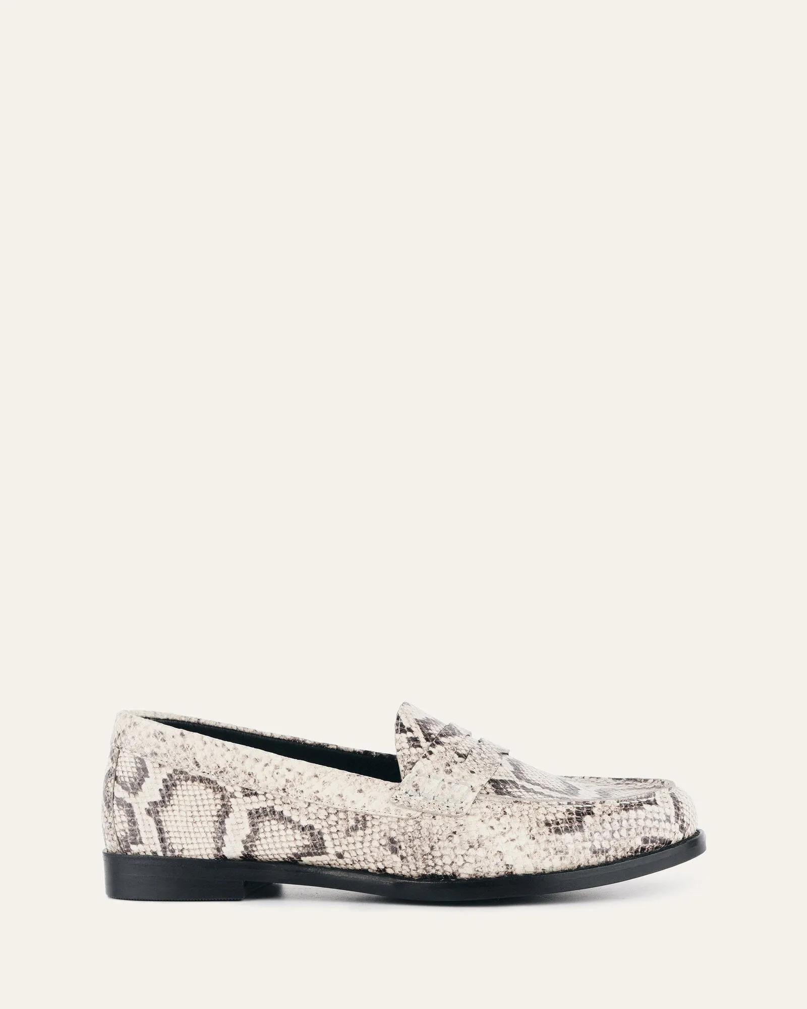 TAIT LOAFERS NATURAL SNAKE PRINT LEATHER Jo Mercer
