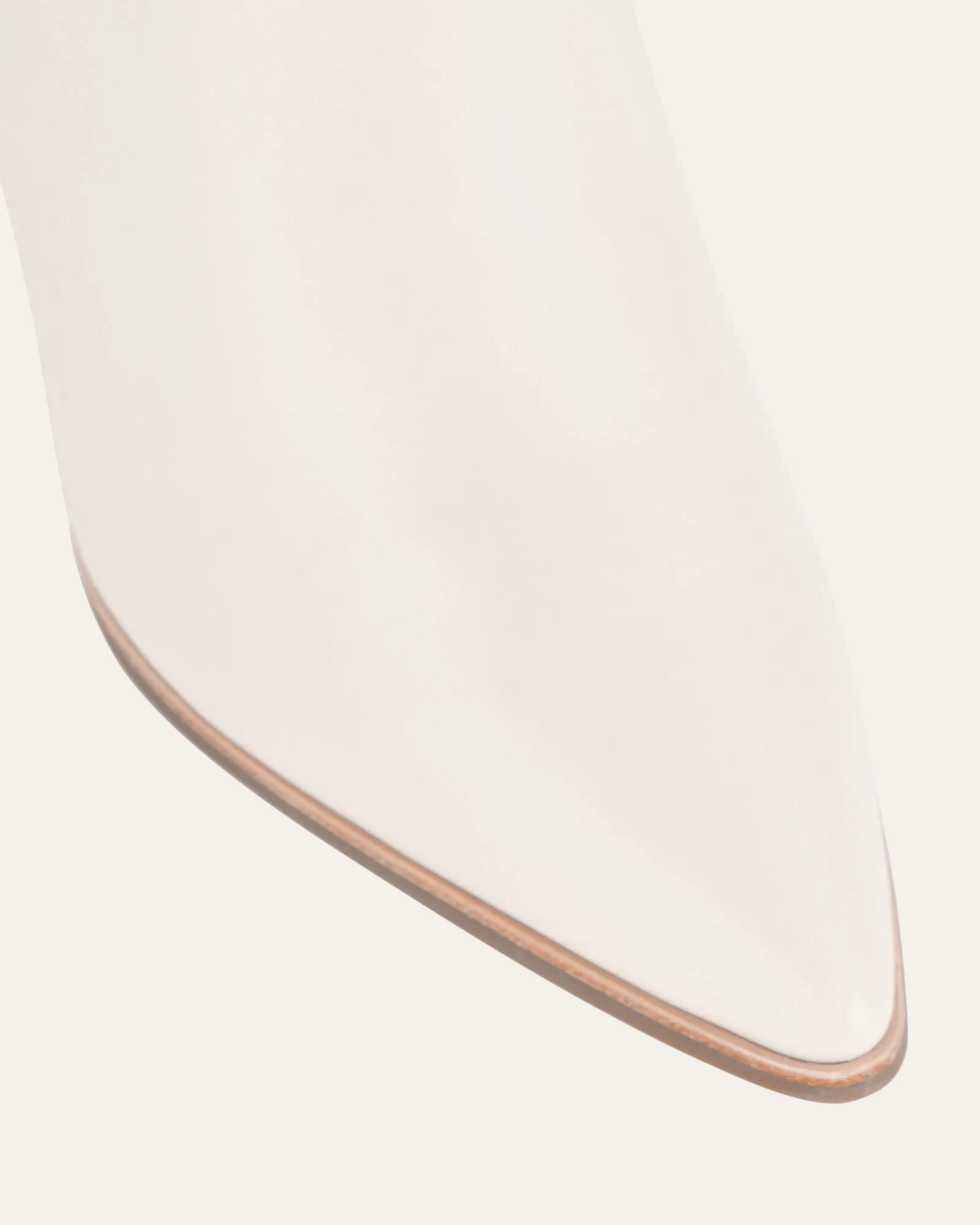 TATIANA HIGH ANKLE BOOTS OFF WHITE LEATHER Jo Mercer