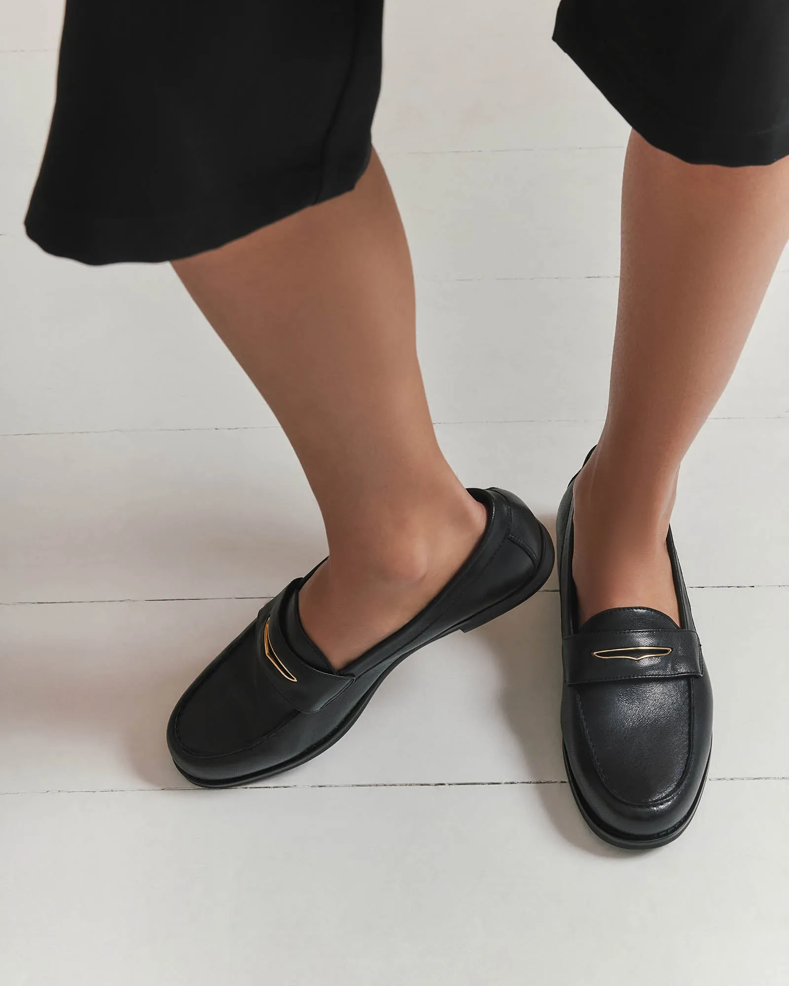 TAVI LOAFERS BLACK LEATHER Jo Mercer