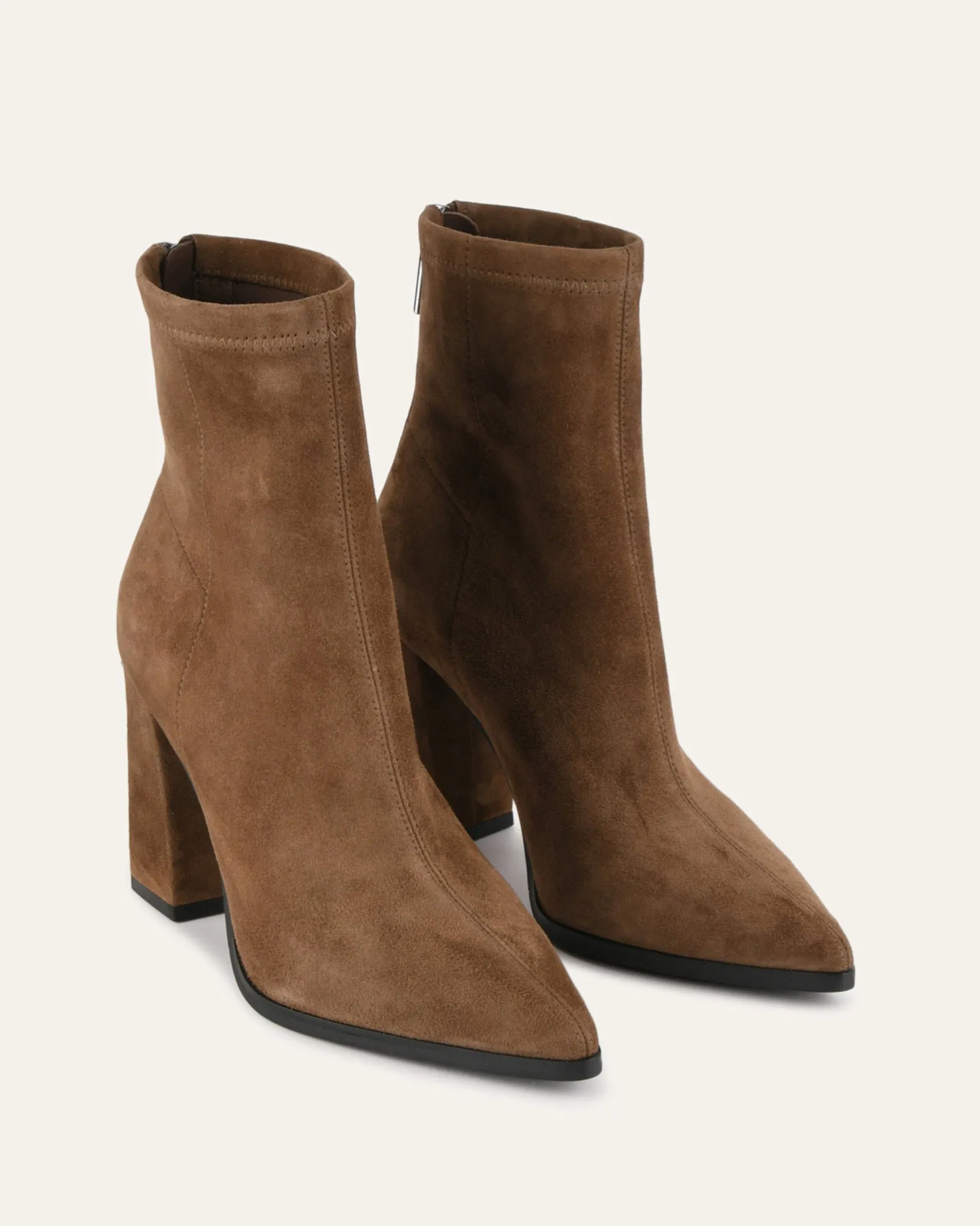 TEO HIGH ANKLE BOOTS BARK SUEDE Jo Mercer