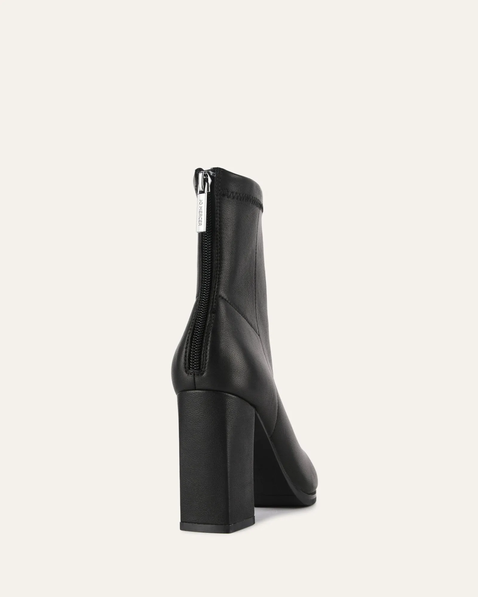 TEO HIGH ANKLE BOOTS BLACK LEATHER Jo Mercer