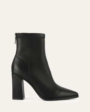 TEO HIGH ANKLE BOOTS BLACK LEATHER Jo Mercer