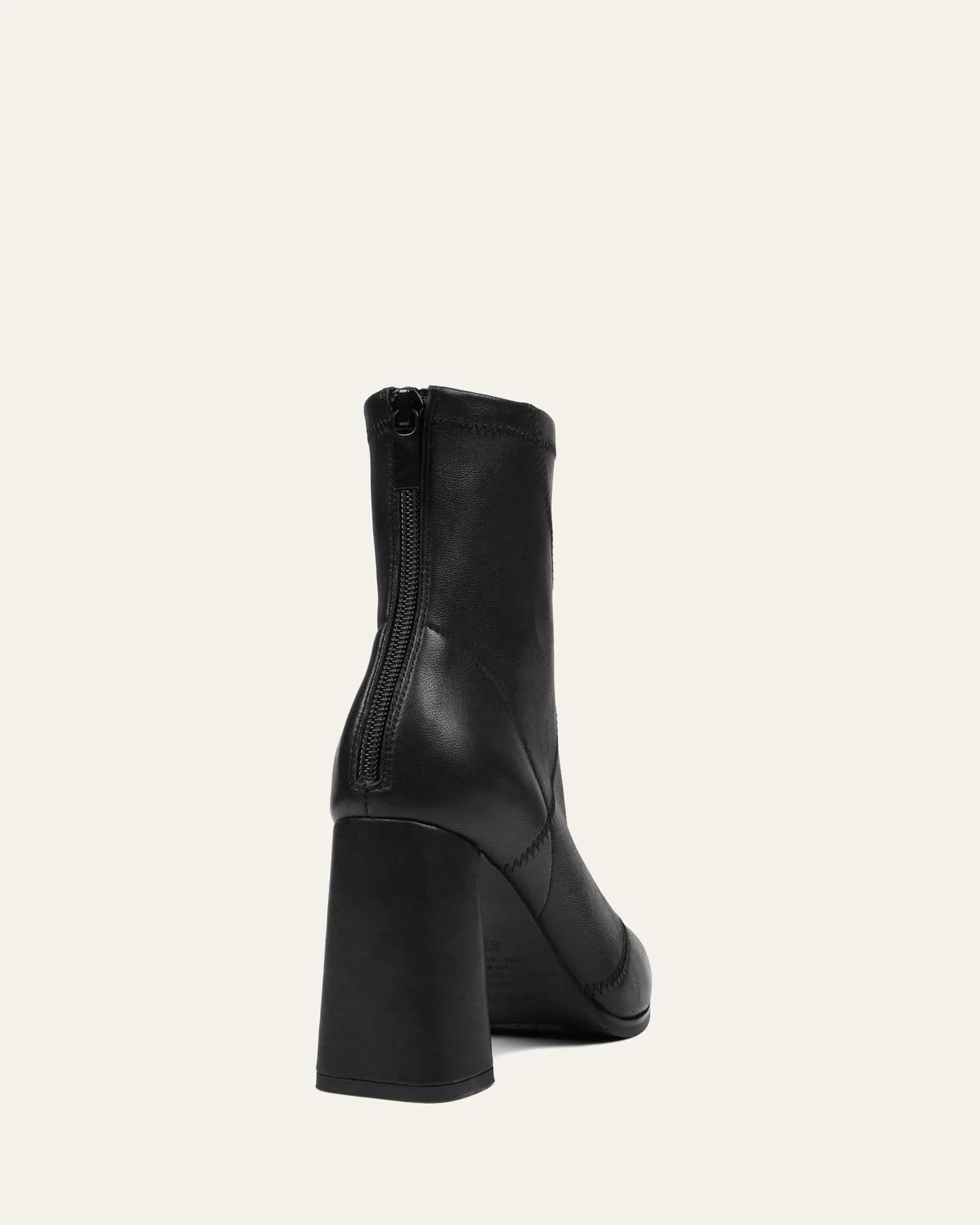 TEX HIGH ANKLE BOOTS BLACK LEATHER Jo Mercer