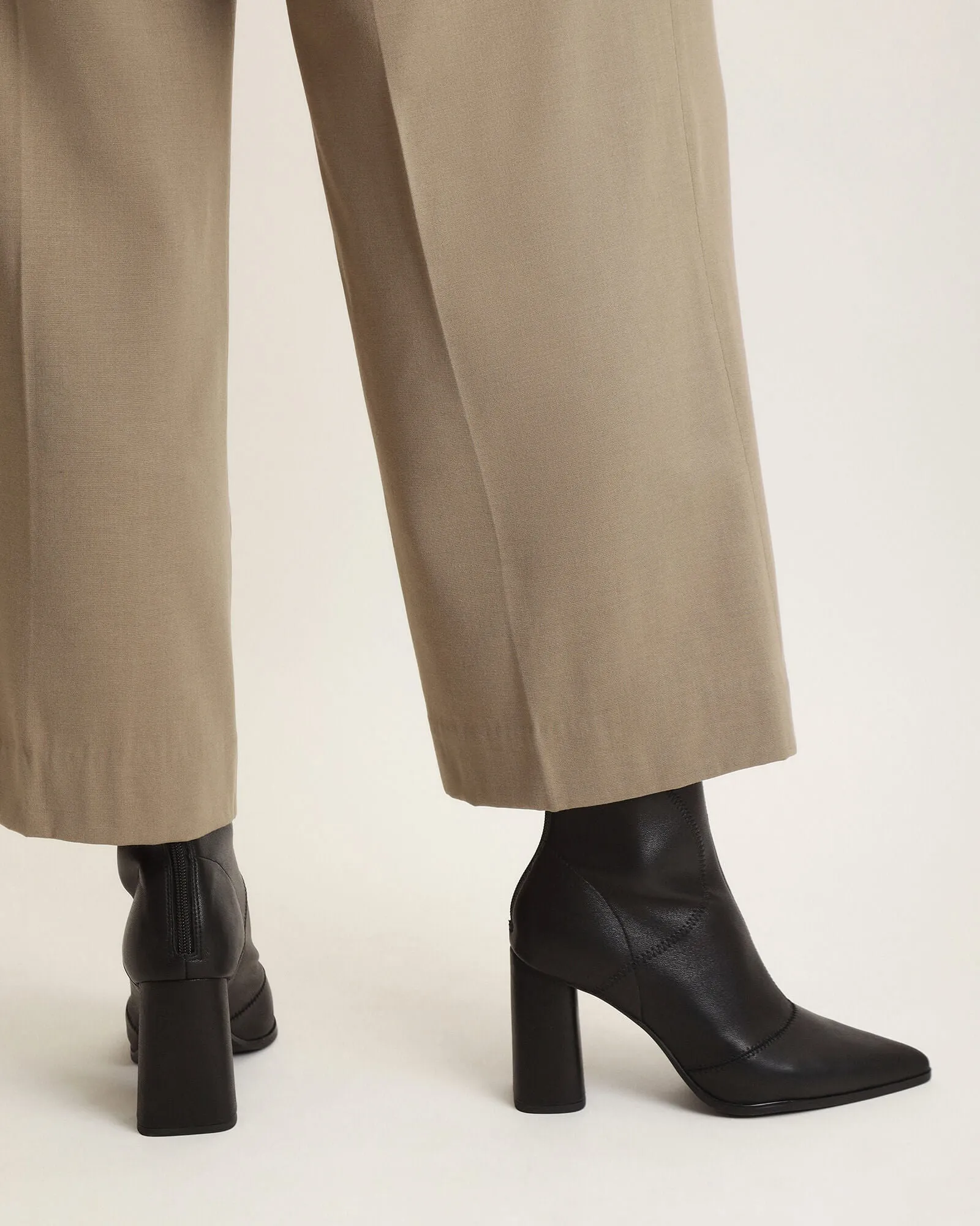 TEX HIGH ANKLE BOOTS BLACK LEATHER Jo Mercer