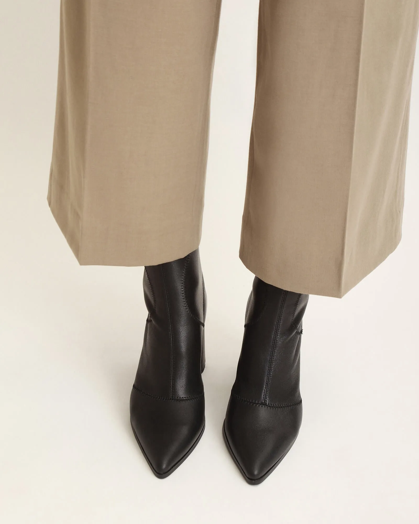 TEX HIGH ANKLE BOOTS BLACK LEATHER Jo Mercer