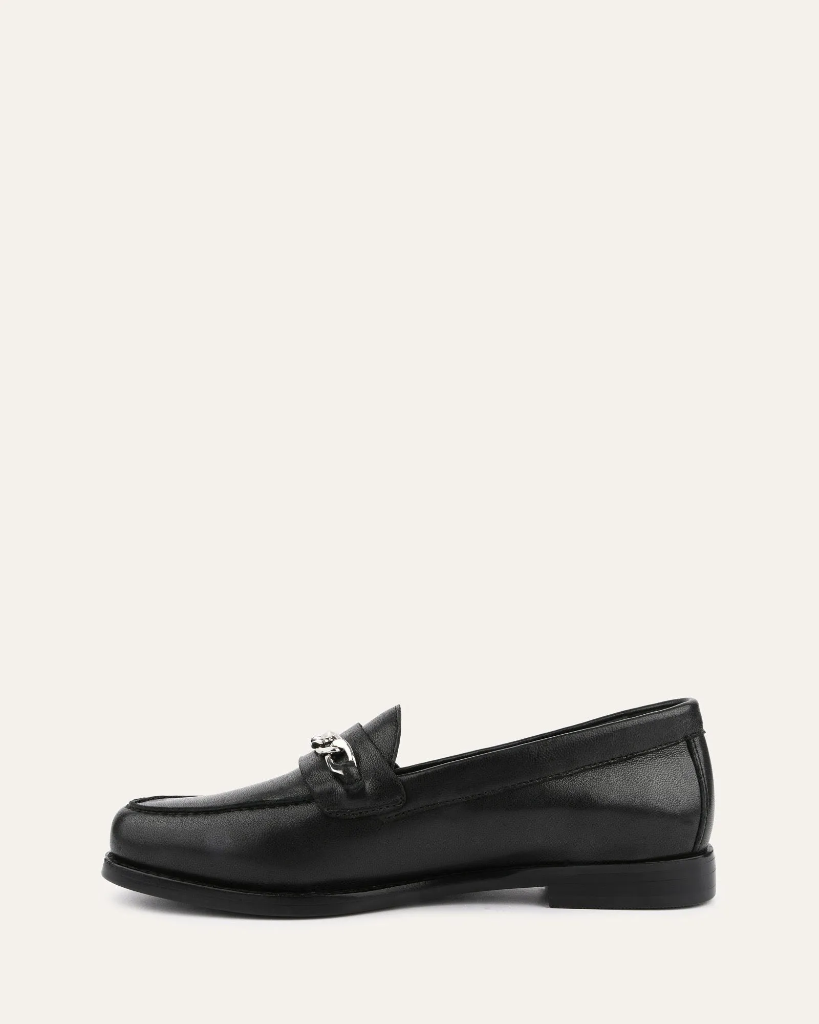 THEA LOAFERS BLACK LEATHER Jo Mercer