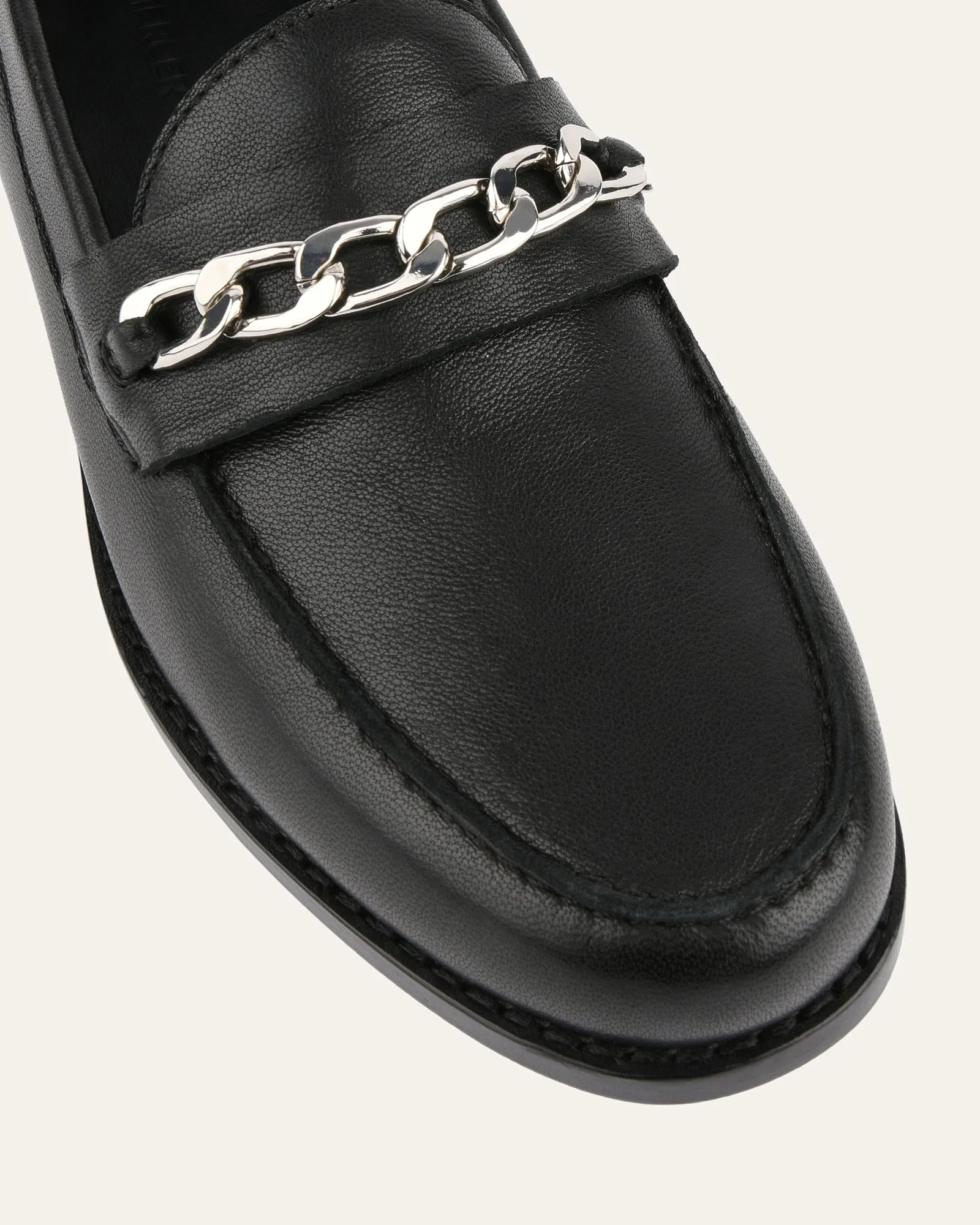 THEA LOAFERS BLACK LEATHER Jo Mercer