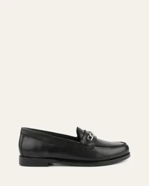 THEA LOAFERS BLACK LEATHER Jo Mercer