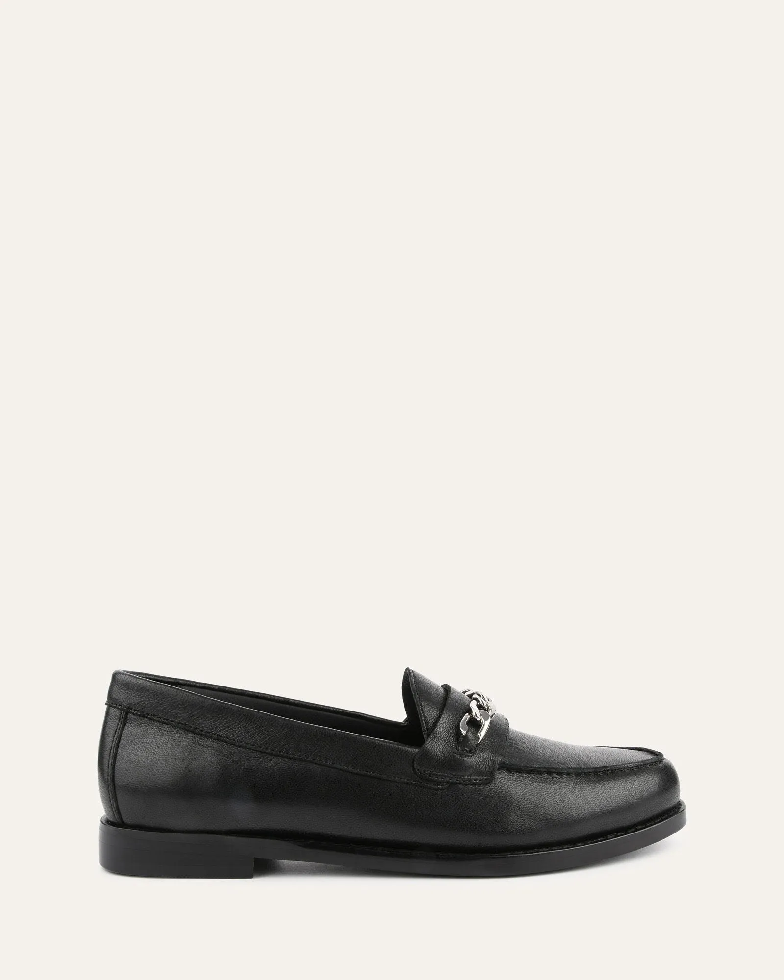 THEA LOAFERS BLACK LEATHER Jo Mercer