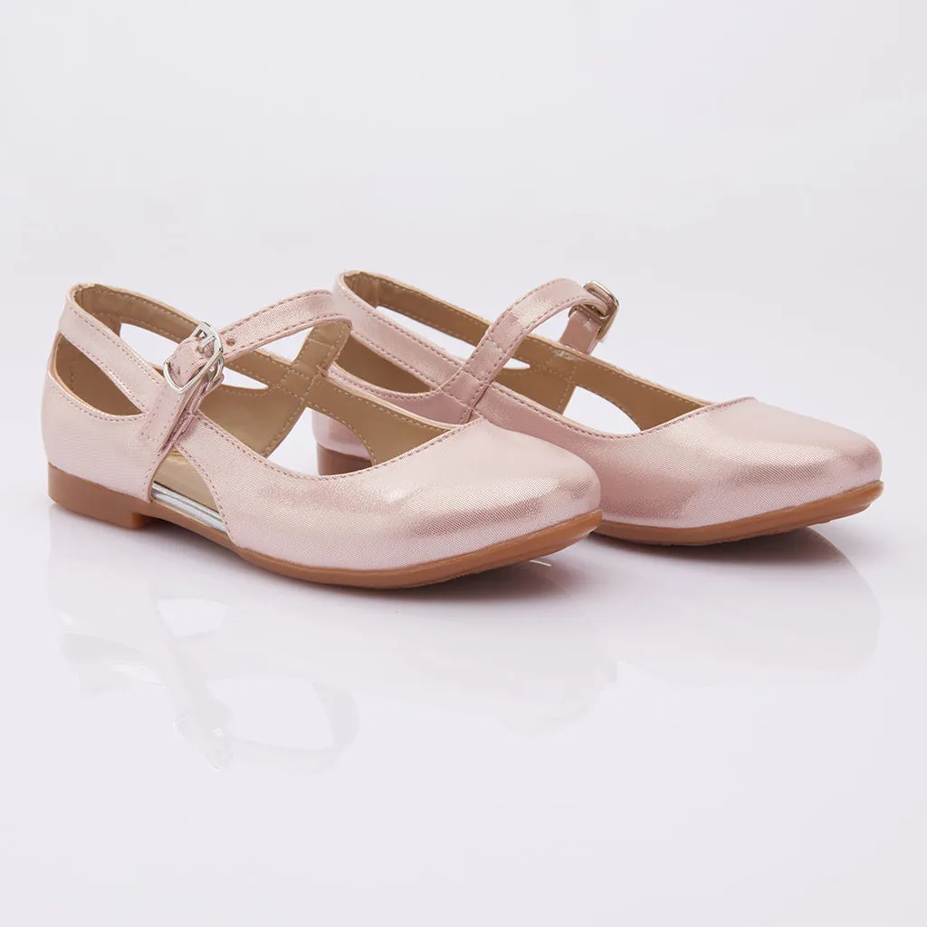 Toddler Pink Cut-Out Flats
