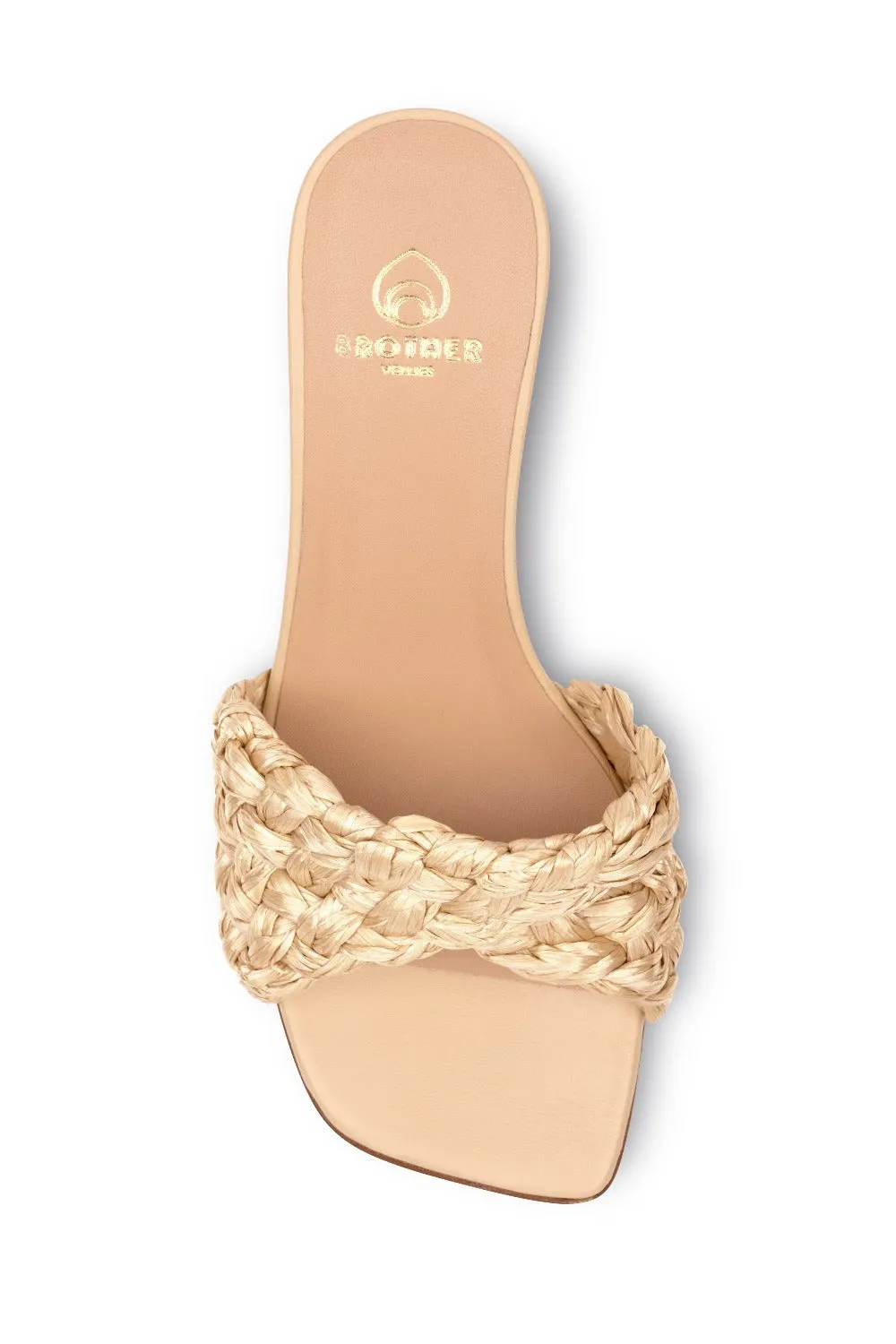 Tuesday Mule in Raffia Brother Vellies