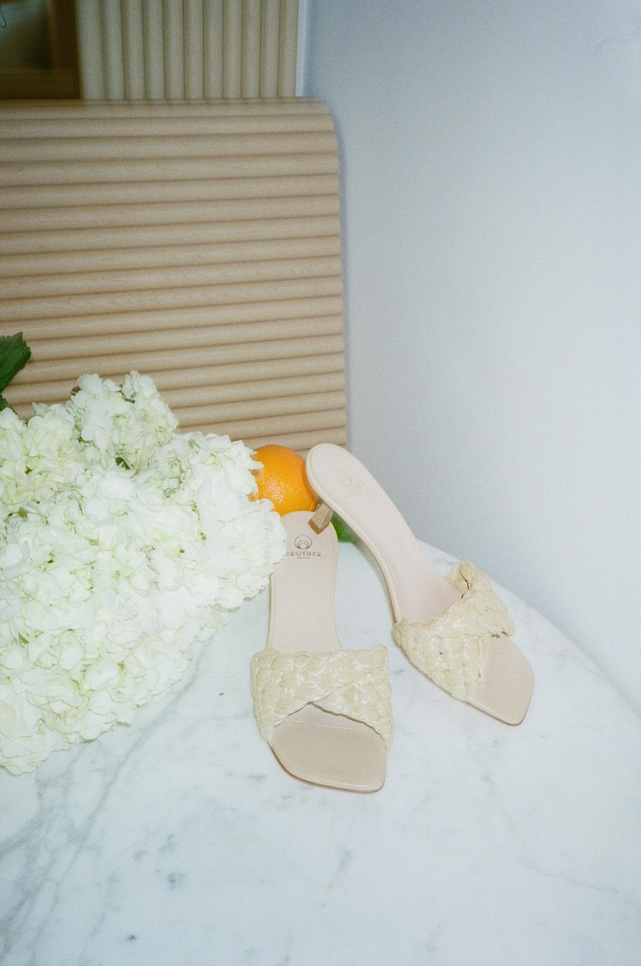 Tuesday Mule in Raffia Brother Vellies