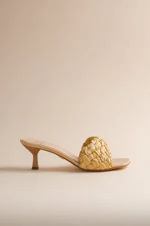 Tuesday Mule in Raffia Brother Vellies