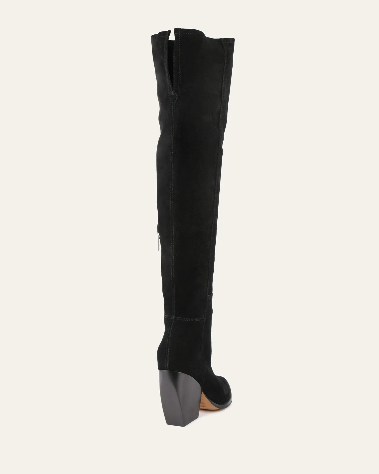 UMA OVER THE KNEE BOOTS BLACK SUEDE Jo Mercer