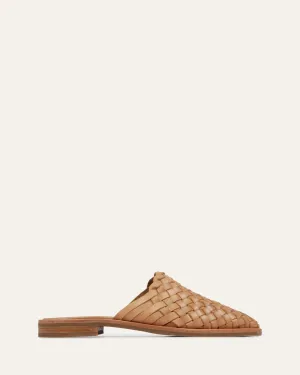 WEAVER CASUAL FLATS TAN LEATHER Jo Mercer