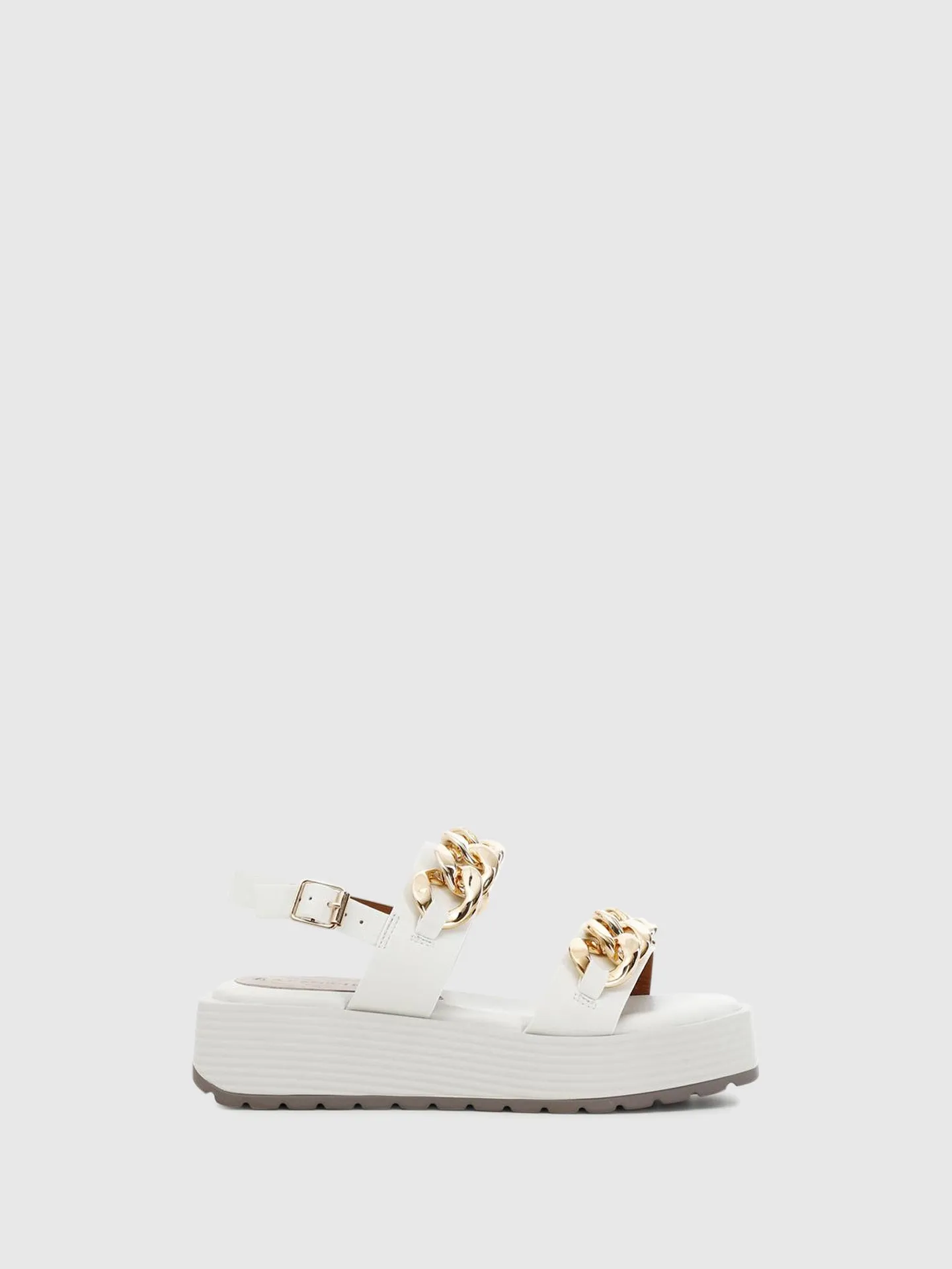 White Wedge Sandals